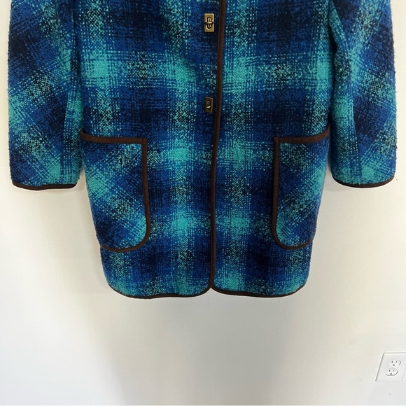 Soft Surroundings Boucle Plaid Wool Blend Jacket - Picture 5 of 14